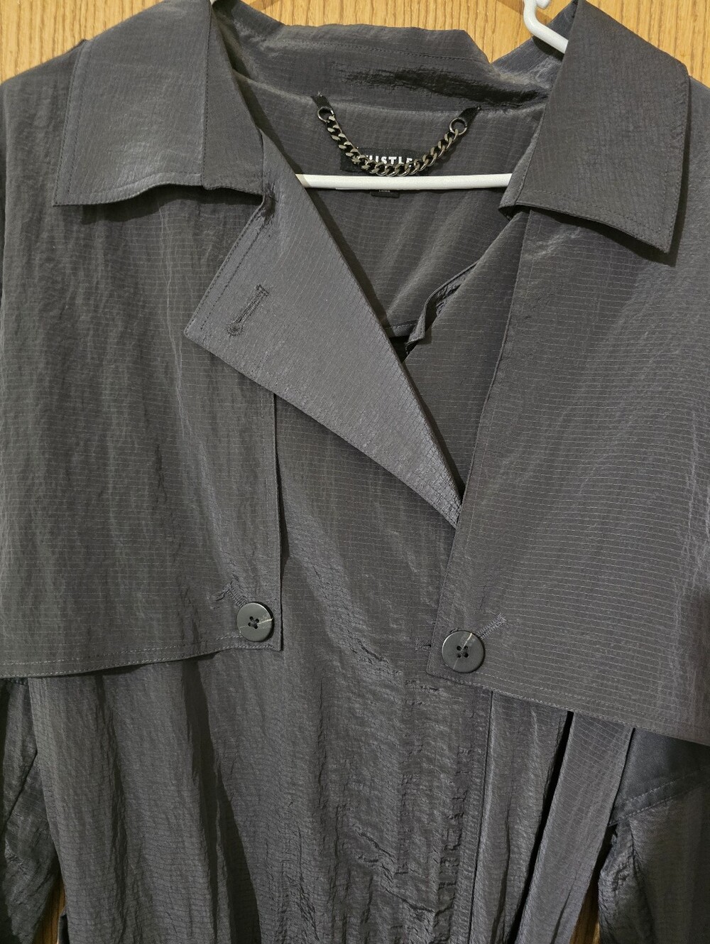 Whistles Dark Gray Belted Trench Coat - Picture 2 of 4